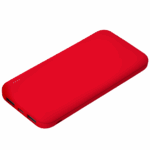 Внешний аккумулятор с подсветкой Luce 10000 mAh, красный