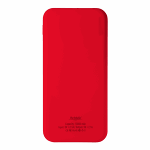 Внешний аккумулятор с подсветкой Luce 10000 mAh, красный — изображение 3