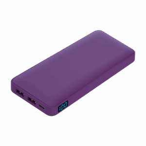 Внешний аккумулятор с подсветкой Ancor Plus 10000 mAh, фиолетовый