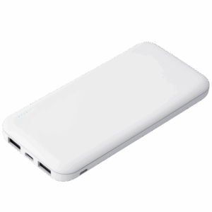 Внешний аккумулятор с подсветкой Luce 10000 mAh, белый