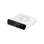Зарядная станция с часами 15W Rigel, белая
