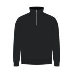 Толстовка на молнии унисекс FLOW, черная, размер 3XL/4XL