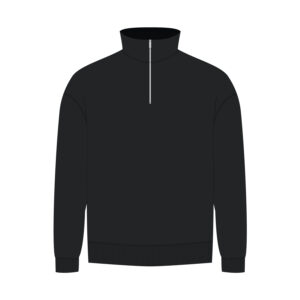 Толстовка на молнии унисекс FLOW, черная, размер 3XL/4XL
