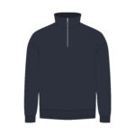 Толстовка на молнии унисекс FLOW, темно-синяя, размер 3XL/4XL