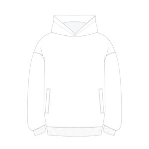 Худи оверсайз унисекс FUSION, белый, размер XL/2XL