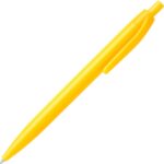 Ручка пластиковая шариковая STIX, синие чернила, желтый