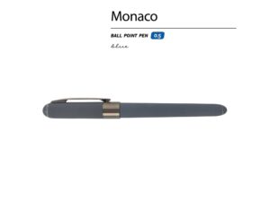 Ручка пластиковая шариковая Monaco, 0,5мм, синие чернила, графит/вороненая сталь — изображение 2