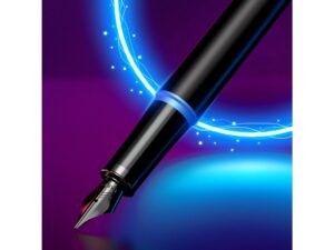 Перьевая ручка Parker IM Vibrant Rings Flame Blue, стержень:F, цвет чернил: blue, в подарочной упаковке. — изображение 8