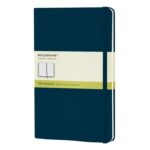 Записная книжка Moleskine Classic (нелинованный) в твердой обложке, Large (13х21см), голубой сапфир
