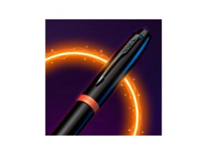 Ручка-роллер Parker IM Vibrant Rings Flame Orange, стержень:Fblk, в подарочной упаковке. — изображение 7