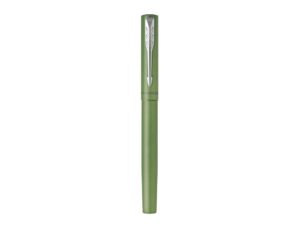 Ручка-роллер Parker Vector XL Green CT, цвет чернил black, стержень: F, в подарочной упаковке. — изображение 5