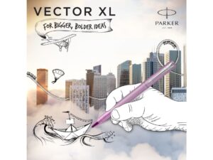 Ручка-роллер Parker Vector  XL Lilac CT, цвет чернил black, стержень: F, в подарочной упаковке. — изображение 17