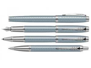 Шариковая ручка Parker IM Premium K318  Blue Grey CT, стержень: M, цвет чернил: blue, в подарочной упаковке. — изображение 7