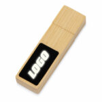 USB 2.0- флешка на 32 Гб c подсветкой логотипа Bamboo LED
