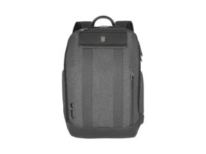 Рюкзак VICTORINOX Architecture Urban2 City Backpack 14'', серый, полиэстер / кожа, 30x19x42 см, 17 л — изображение 3