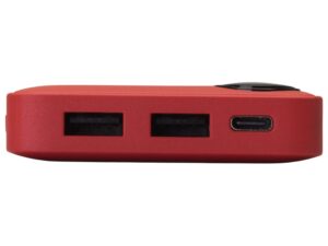 Внешний аккумулятор с дисплеем Mild, 10 000 mAh, красный — изображение 6