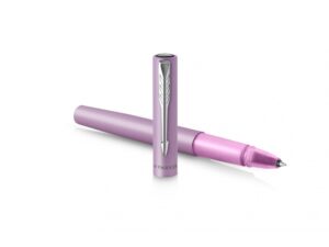 Ручка-роллер Parker Vector  XL Lilac CT, цвет чернил black, стержень: F, в подарочной упаковке. — изображение 4