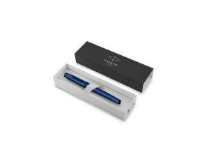 Перьевая ручка Parker IM Monochrome Blue, перо:F, цвет чернил: blue, в подарочной упаковке. — изображение 6