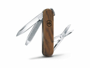 Нож-брелок VICTORINOX Classic SD, 58 мм, 5 функций, деревянная рукоять — изображение 2