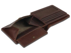 Бумажник Mano Don Leon, натуральная кожа в коричневом цвете, 12 х 9,5 см — изображение 6