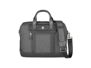 Портфель VICTORINOX Architecture Urban2 15 Briefcase 15'', серый, полиэстер/кожа, 42x13x31 см, 16 л — изображение 4