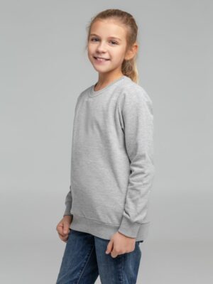 Свитшот детский Toima Kids, серый меланж — изображение 10