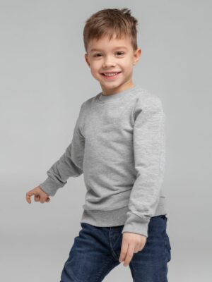 Свитшот детский Toima Kids, серый меланж — изображение 6