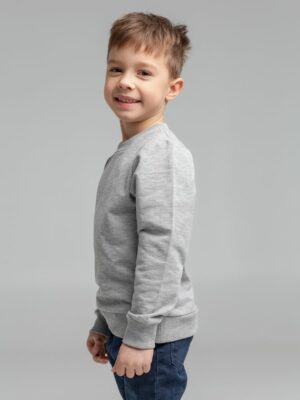 Свитшот детский Toima Kids, серый меланж — изображение 7