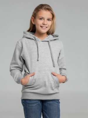 Толстовка с капюшоном детская Kirenga Kids, серый меланж — изображение 9