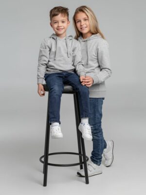 Толстовка с капюшоном детская Kirenga Kids, серый меланж — изображение 12