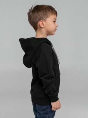 Толстовка с капюшоном детская Kirenga Kids, черная — изображение 10