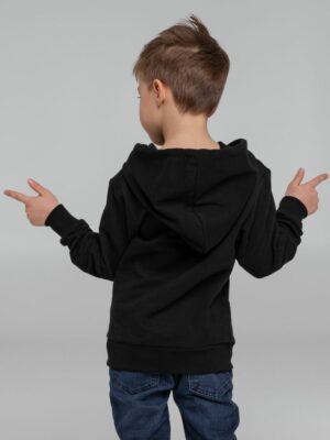 Толстовка с капюшоном детская Kirenga Kids, черная — изображение 11