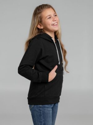 Толстовка с капюшоном детская Kirenga Kids, черная — изображение 7