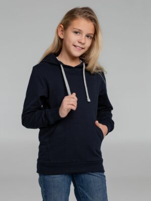 Толстовка с капюшоном детская Kirenga Kids, темно-синяя — изображение 9