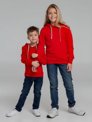 Толстовка с капюшоном детская Kirenga Kids, красная — изображение 12