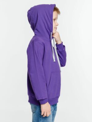 Толстовка с капюшоном детская Kirenga Kids, фиолетовая — изображение 5