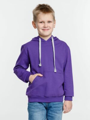 Толстовка с капюшоном детская Kirenga Kids, фиолетовая — изображение 3