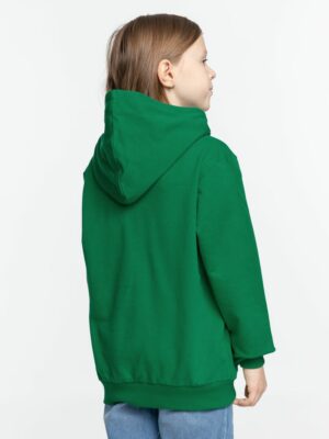 Толстовка с капюшоном детская Kirenga Kids, зеленая — изображение 8