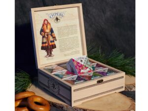 Подарочный набор c чаем Сокровища Севера в деревянной шкатулке — изображение 3