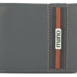Бумажник Mano Don Leonardo, с RFID защитой, натуральная кожа в сером цвете, 10,5 х 2 х 8,5 см