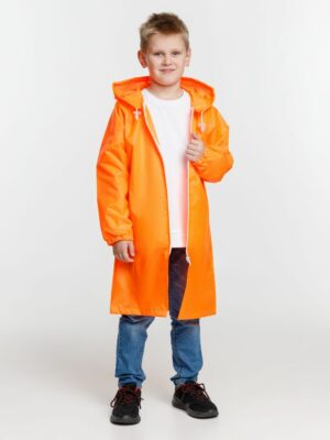 Дождевик детский Rainman Kids, оранжевый неон — изображение 6