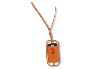 Картхолдер RFID со шнурком, оранжевый — изображение 6
