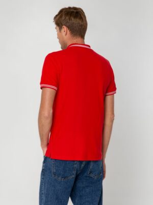Рубашка поло Virma Stripes, красная — изображение 7