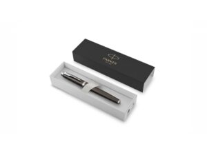 Перьевая ручка Parker IM Metal Core Dark Espresso CT, перо: F, цвет чернил: blue, в подарочной упаковке. — изображение 2