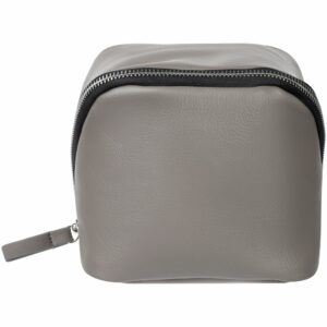 Дорожная косметичка Cubo, серая с логотипом — изображение 5