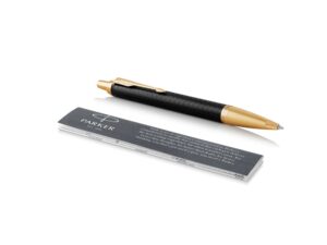Шариковая ручка Parker IM Premium Black GT, стержень: M, цвет чернил: blue, в подарочной упаковке. — изображение 2