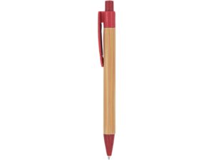 Шариковая ручка STOA с бамбуковым корпусом, красный — изображение 5