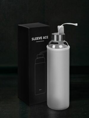 Бутылка для воды Sleeve Ace, серая — изображение 8
