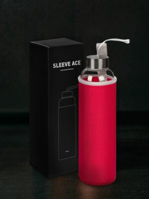 Бутылка для воды Sleeve Ace, красная — изображение 8