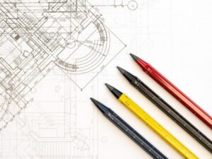 Вечный карандаш Construction Endless, красный — изображение 4